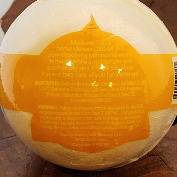 Seven7h Sense Botanical Therapy Self-Care Sunday Bath Bomb in Citrus Blossom - Picture 2 of 2